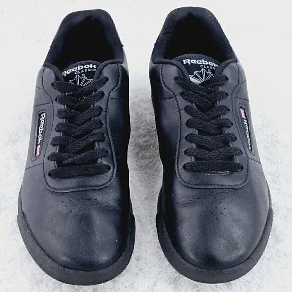 Reebok Classic Womens Princess Lite Shoes Size 8 Black - Picture 2 of 9